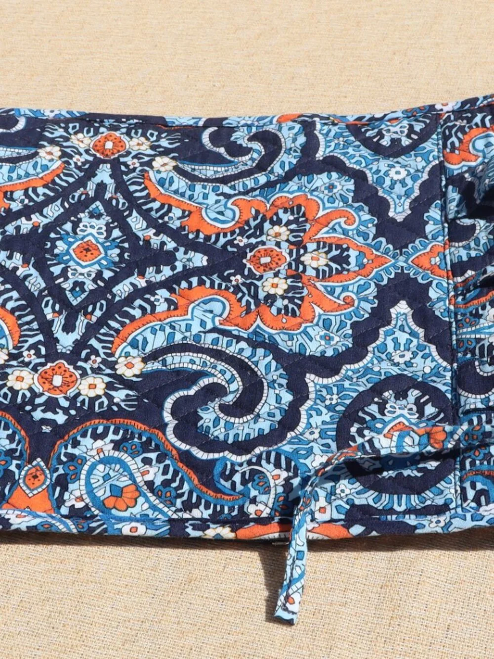 Vera Bradley Hanging Organizer Marrakech Blue and Orange Retired Pattern